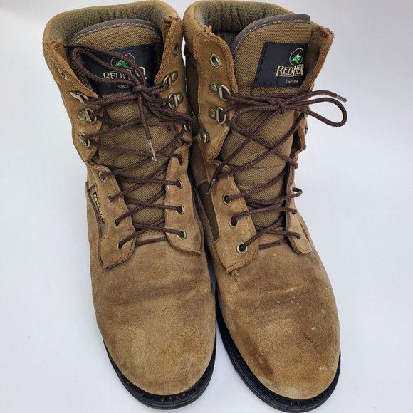 Men's Size 10 Redhead Leather Mid Calf 600 Gram Thinsulate Gore-Tex Vibram Boot - Picture 2 of 12